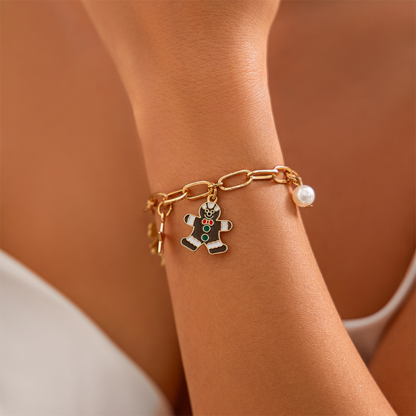 Gold Daily Christmas Tree Chains Bracelets