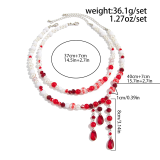 White Daily Contrast Necklaces