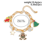 Gold Daily Christmas Tree Chains Bracelets