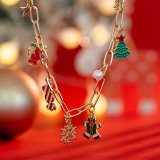 Gold Daily Christmas Tree Chains Necklaces