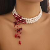 White Daily Contrast Necklaces