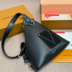 Black Daily Solid Color Zipper Bags