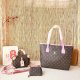 Brown Daily Letters Contrast Bags
