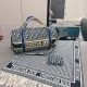 Blue Daily Letters Patchwork Bags
