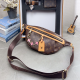 Brown Daily Letters Patchwork Bags