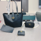 Black Daily Letters Patchwork Bags