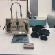 Grey Black Daily Letters Contrast Bags