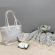 White Daily Letters Patchwork Bags