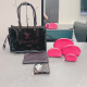 Black Rose Red Daily Letters Contrast Bags