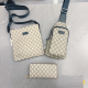 Khaki Daily Letters Patchwork Bags