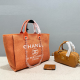 Orange Daily Letters Contrast Bags