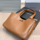 Yellow Brown Daily Bow Patchwork Bags