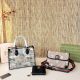 Blue Daily Letters Contrast Bags
