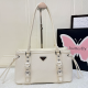 White Daily Letters Patchwork Bags