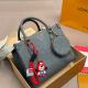 Dark Gray Daily Letters Contrast Bags