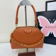Brown Daily Letters Chains Bags