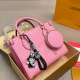 Pink Daily Letters Contrast Bags