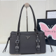 Dark Gray Daily Letters Patchwork Bags