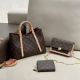 Brown Daily Letters Contrast Bags