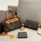 Yellow Brown Daily Letters Contrast Bags