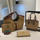 Brown Daily Letters Contrast Bags
