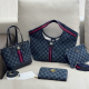 Blue Daily Letters Contrast Bags