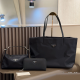 Black Daily Letters Patchwork Bags