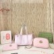 Pink Daily Letters Patchwork Bags