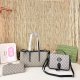Black khaki Daily Letters Contrast Bags