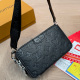 Black Daily Letters Zipper Bags
