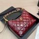 Burgundy Daily Letters Patchwork Bags