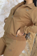 Brown Casual Letters Zipper Zipper Collar Long Sleeve Two Pieces