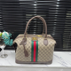 khaki Brown Daily Letters Contrast Bags