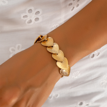 Gold Daily Heart Shaped Bracelets