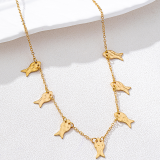 Gold Daily Solid Color Chains Necklaces