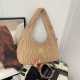 Khaki Daily Letters Ruched Bags