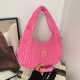 Pink Daily Letters Ruched Bags