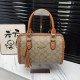 Yellow Brown Daily Letters Fringed Trim Bags