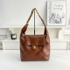 Brown Daily Letters Patchwork Bags