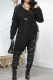 Black Sexy Solid Color Ripped Zipper Collar Tops