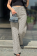 White Casual Letters Patchwork Loose Conventional Full Print Bottoms