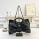 Black Daily Letters Bow Ruched Bags
