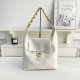 White Daily Letters Patchwork Bags