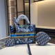 Blue Daily Letters Patchwork Bags