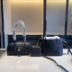 Black Daily Letters Patchwork Bags