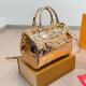 Gold Daily Letters Patchwork Bags