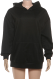 White Sexy Solid Color Hollow Out Hooded Tops