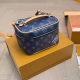 Blue Daily Letters Zipper Bags