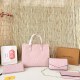 Pink Daily Letters Patchwork Bags