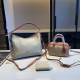 Brown Daily Letters Contrast Bags